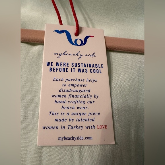 My Beachy Side Magnolia Satin Caftan - NWT - OS - Picture 10 of 13